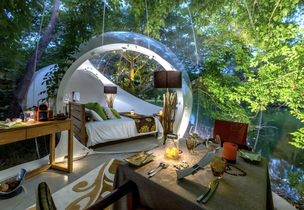 bubble tents glamping